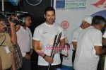 John Abraham promotes Mumbai marathon in Mumbai Aiport on 11th Jan 2010 (11).JPG